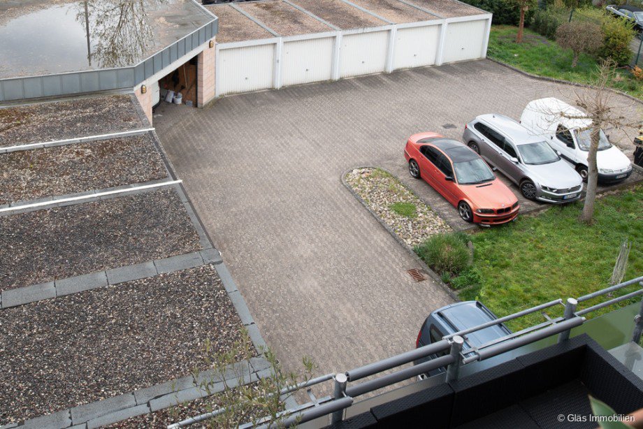 Blick in den Hof Etagenwohnung Saarbr�cken