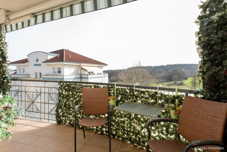 Balkon S�dseite Etagenwohnung Mettlach / Orscholz