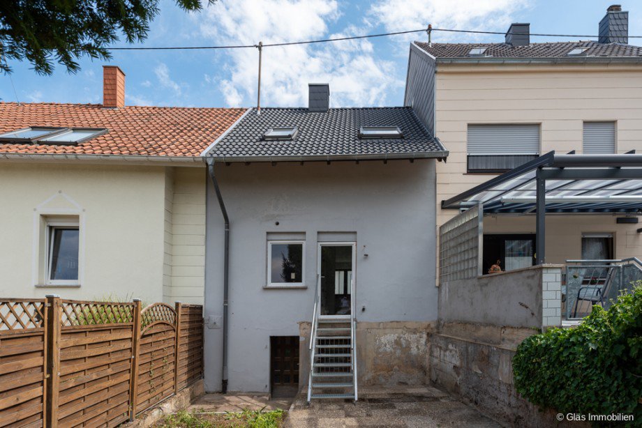 Gartenansicht Reihenmittelhaus Wadgassen