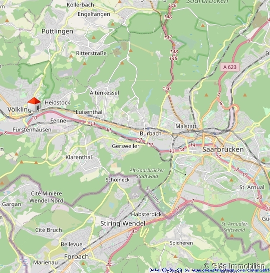 Verkehrsg�nstige Wohnlage Etagenwohnung V�lklingen