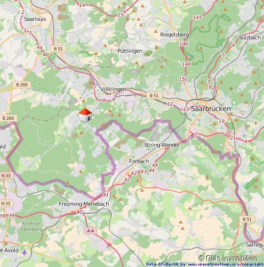 Lageplan Einfamilienhaus V�lklingen / Geislautern
