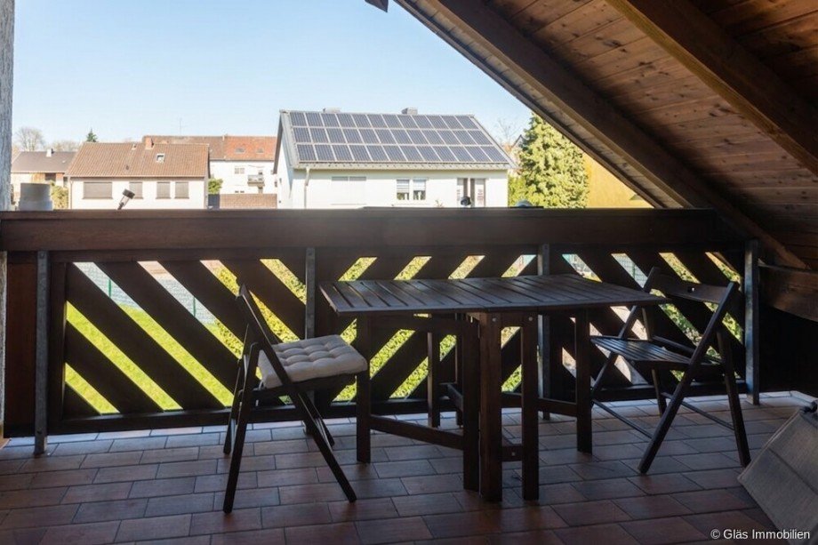 �berdachter Balkon Dachgeschosswohnung V�lklingen