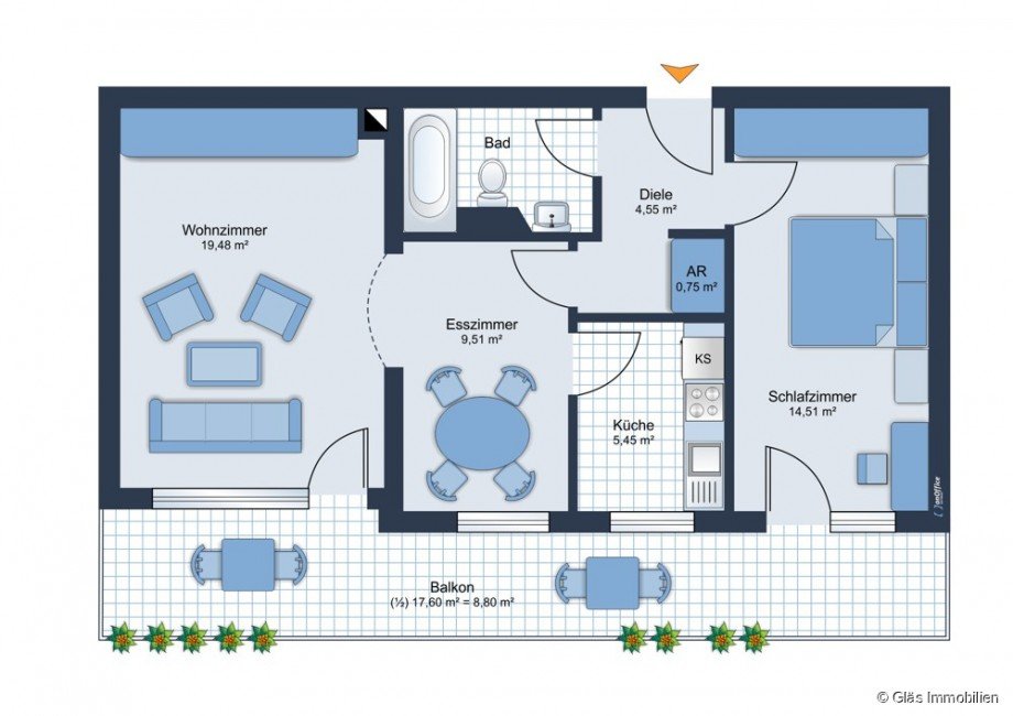 Grundriss Erdgeschosswohnung Saarbr�cken