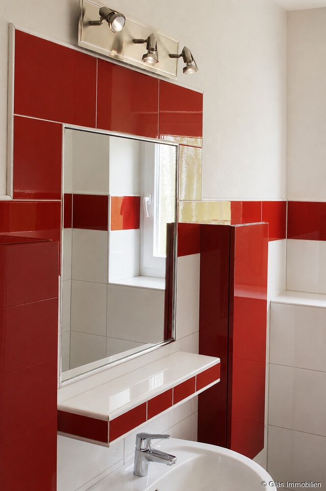 Waschtisch im Badezimmer Bungalow �berherrn