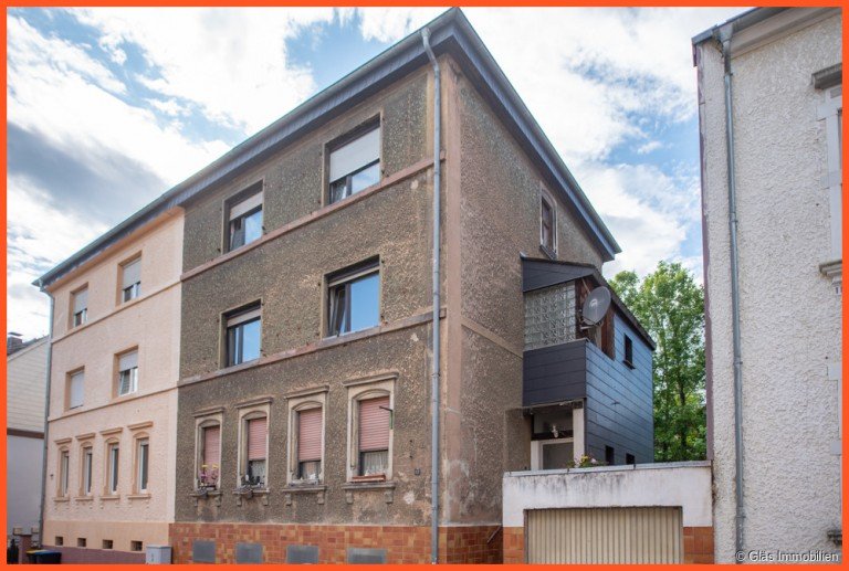 4 FMH mit Pontential Sulzbach/Saar Mehrfamilienhaus MFH - 4 Einheiten - 1 Garage - solide Rendite in Sulzbach Mitte