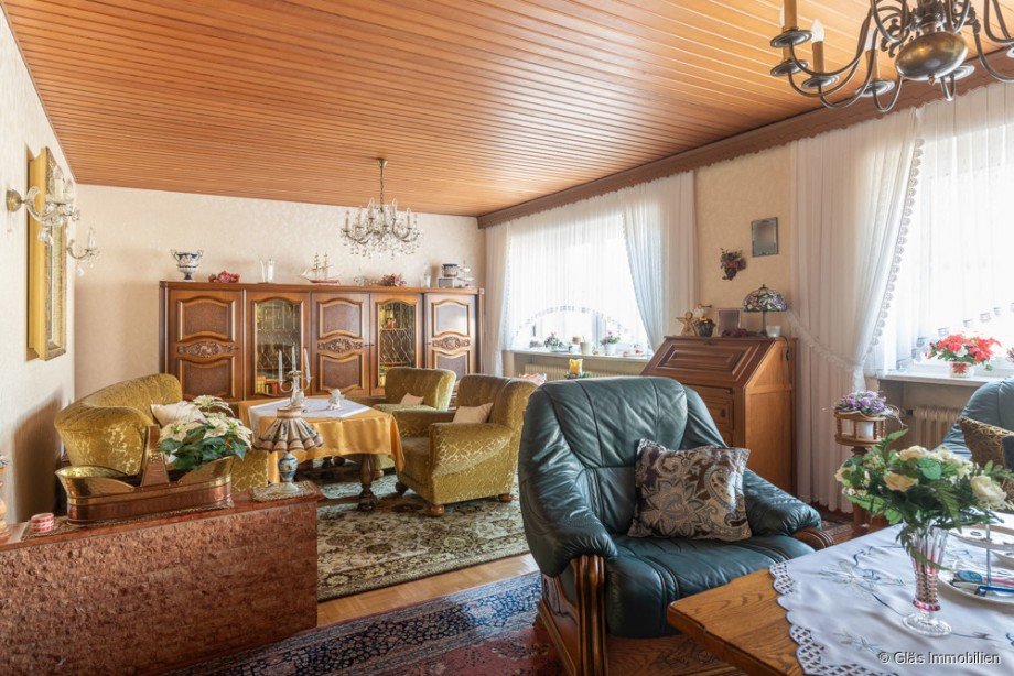 Wohnzimmer EG 2 Zweifamilienhaus Bous