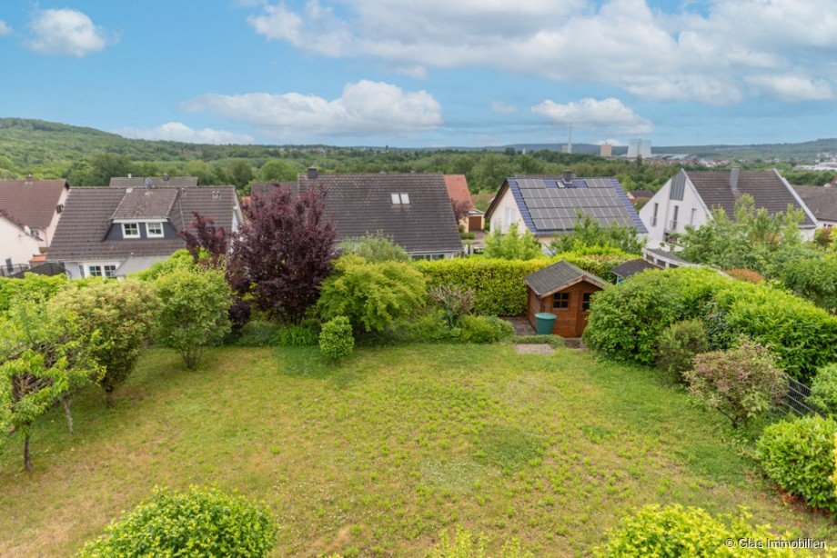 Fernsicht vom Balkon Einfamilienhaus V�lklingen