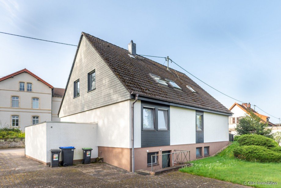R�ckansicht Zweifamilienhaus Wallerfangen