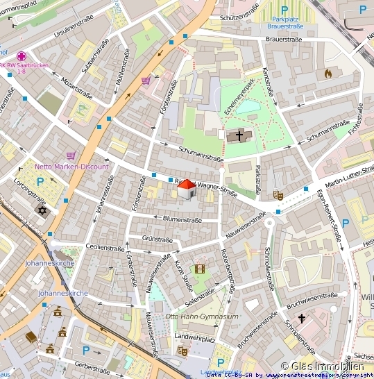 Lageplan Etagenwohnung Saarbr�cken / Sankt Johann