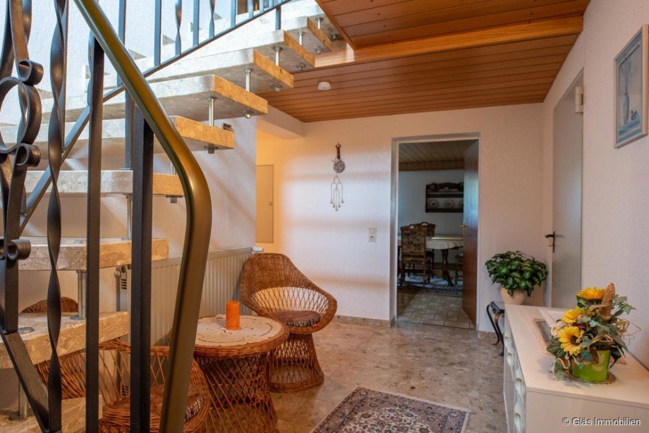 Treppe ins UG Einfamilienhaus Gro�rosseln
