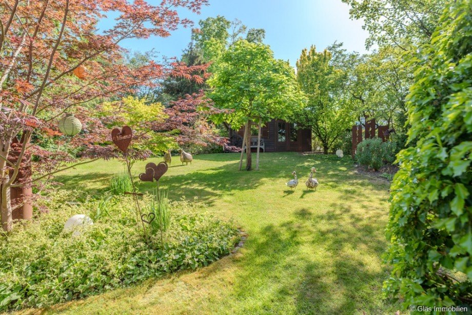 Blick in den Garten Einfamilienhaus Wadgassen
