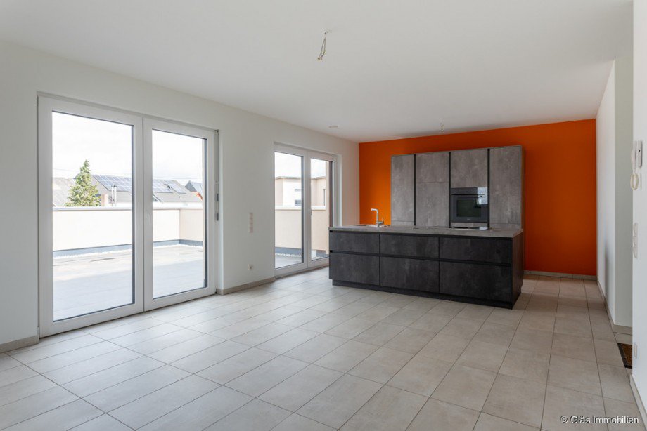 Essbereich mit Zugang zur Dachterrasse Etagenwohnung Mettlach