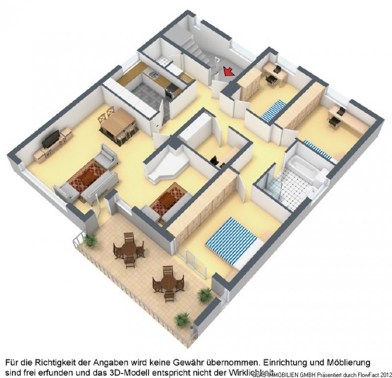 Grundriss Saarbr�cken Etagenwohnung ALTENKESSEL (N�he Waldorfschule) - Gro�z�gige Eigentumswohnung freut sich auf ihre Familie!