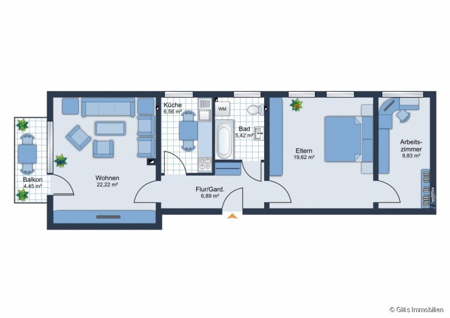 Grundriss Etagenwohnung V�lklingen