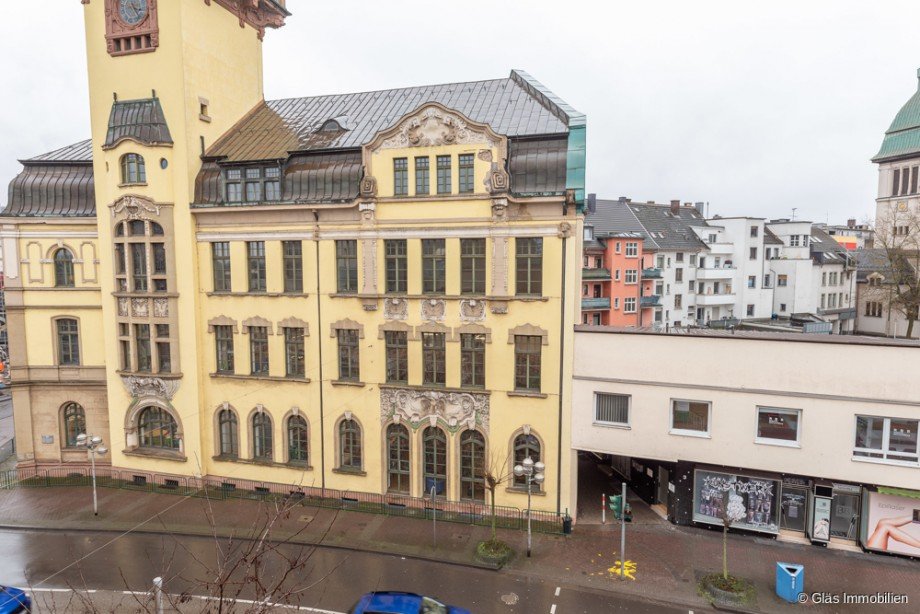 Blick aus dem Wohnzimmerfenster Etagenwohnung V�lklingen
