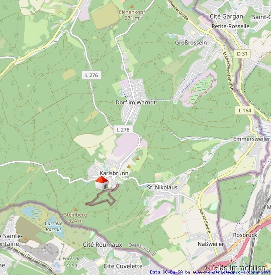 Wohnlage Zweifamilienhaus Gro�rosseln / Karlsbrunn