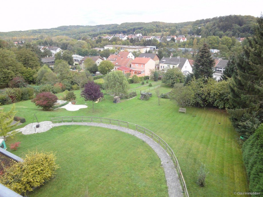 Fernsicht vom Balkon Maisonettewohnung V�lklingen