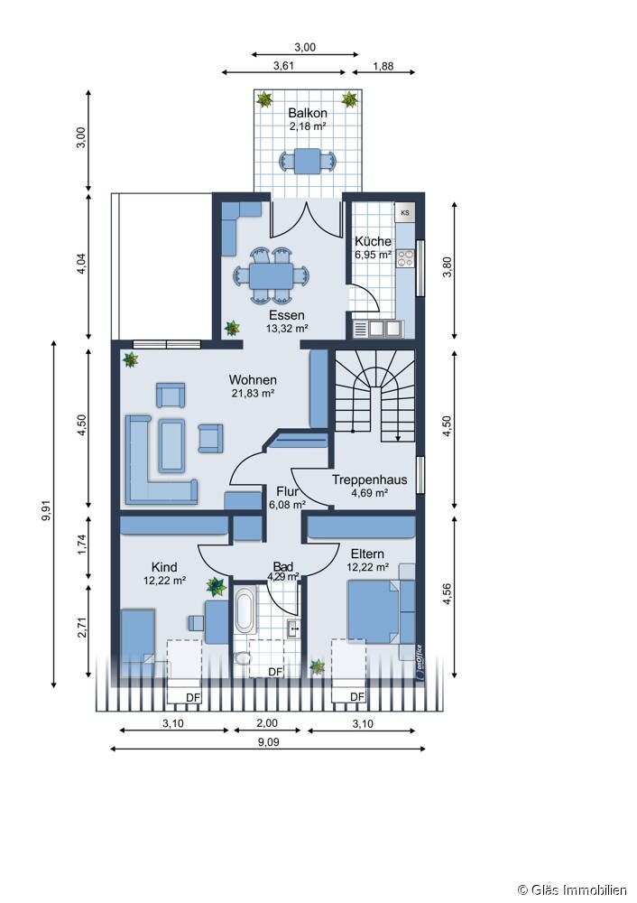 Grundriss Etagenwohnung V�lklingen