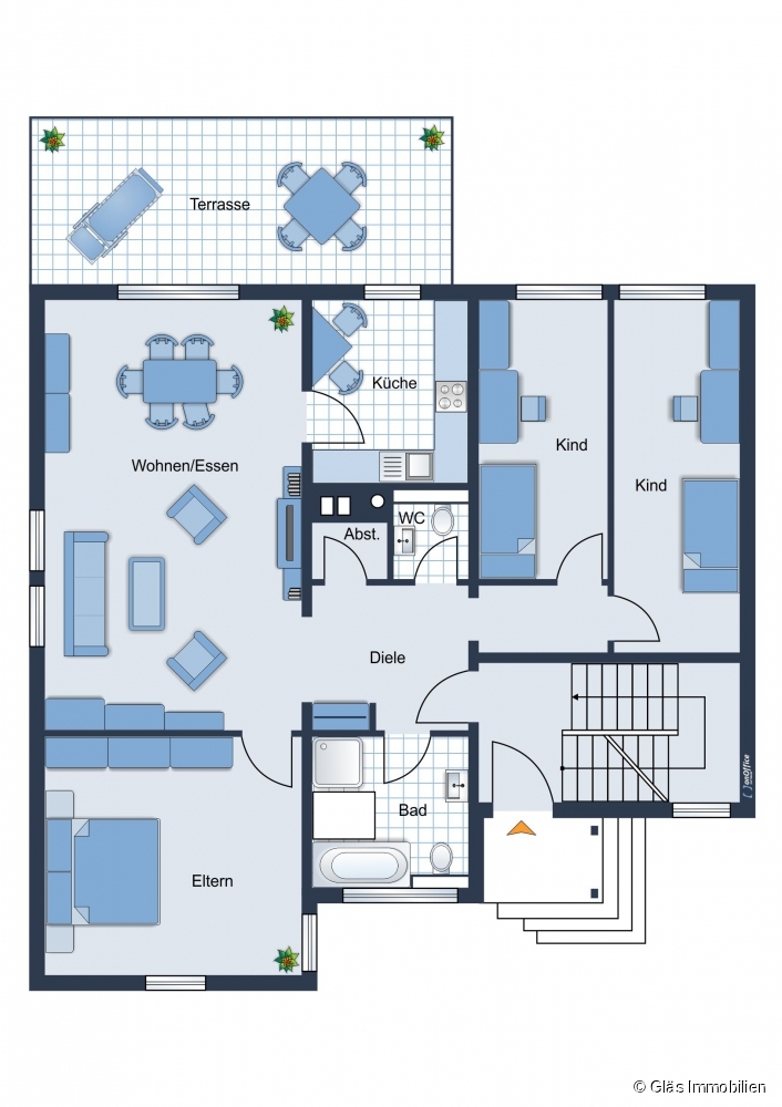 Grundriss Erdgeschoss Mehrfamilienhaus V�lklingen