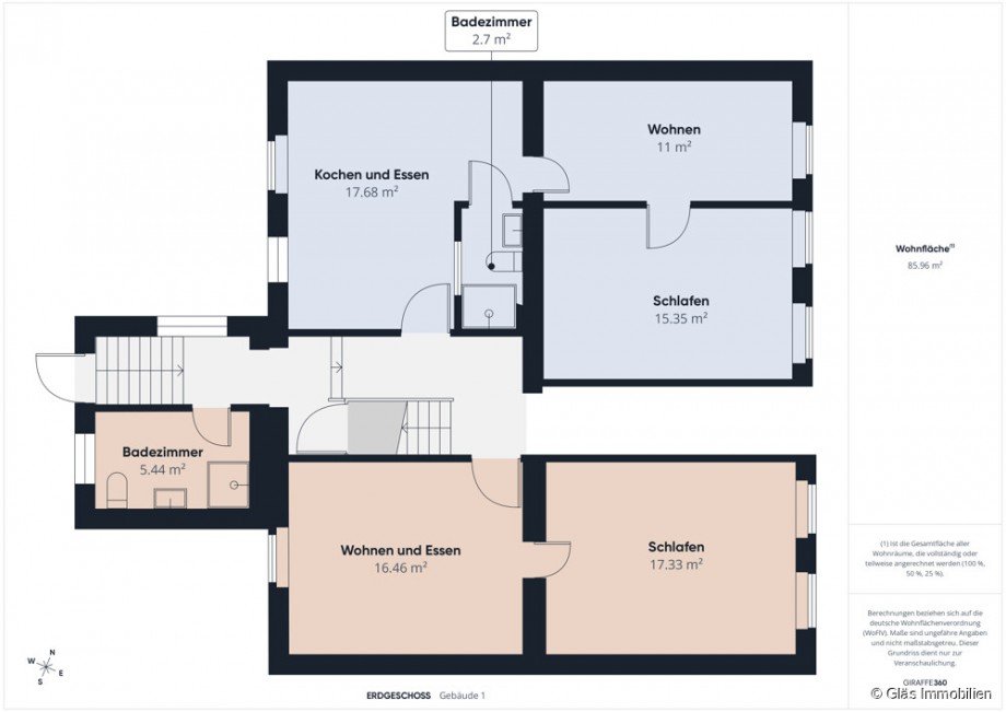 Grundriss Erdgeschoss Mehrfamilienhaus V�lklingen