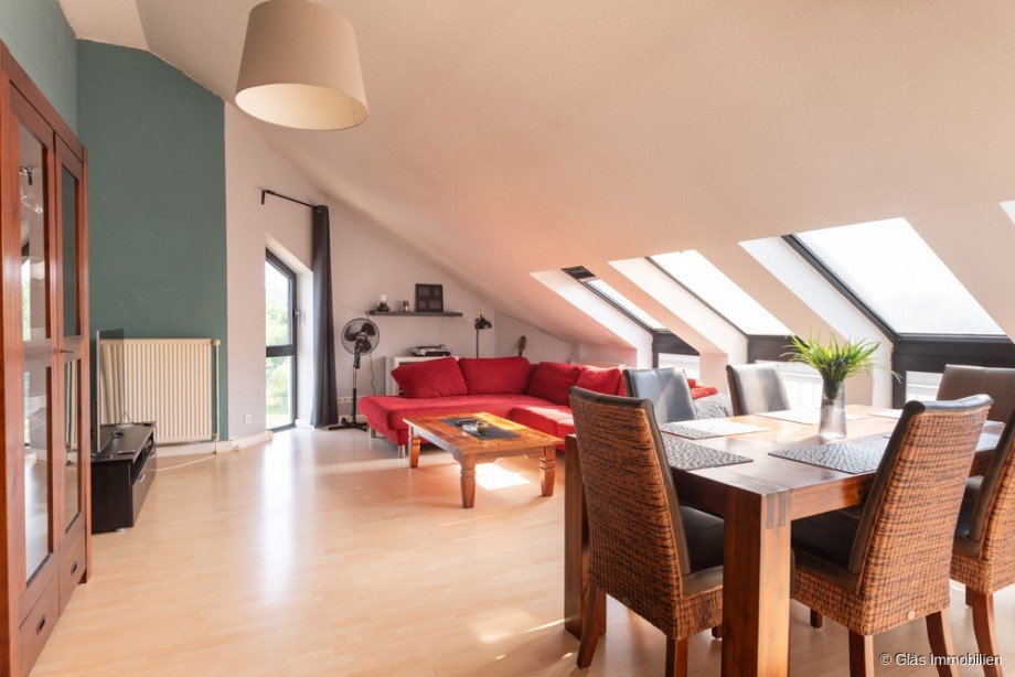 Lichtdurchfluteter Wohn-/Essbereich Maisonettewohnung Saarlouis
