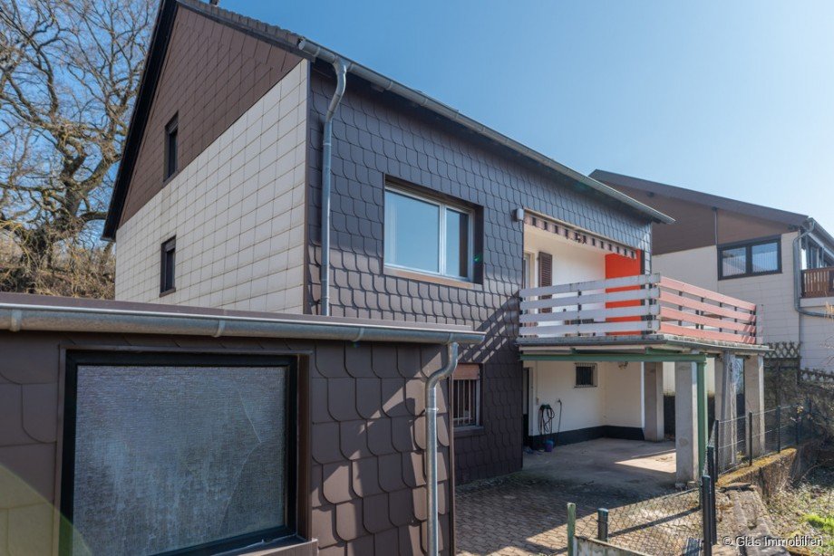 R�ckansicht Zweifamilienhaus V�lklingen / Heidstock