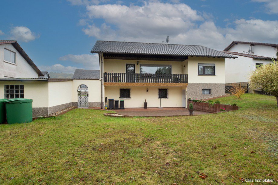 Blick vom Garten Einfamilienhaus Gro�rosseln
