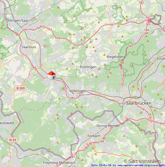 Lage Zweifamilienhaus Bous