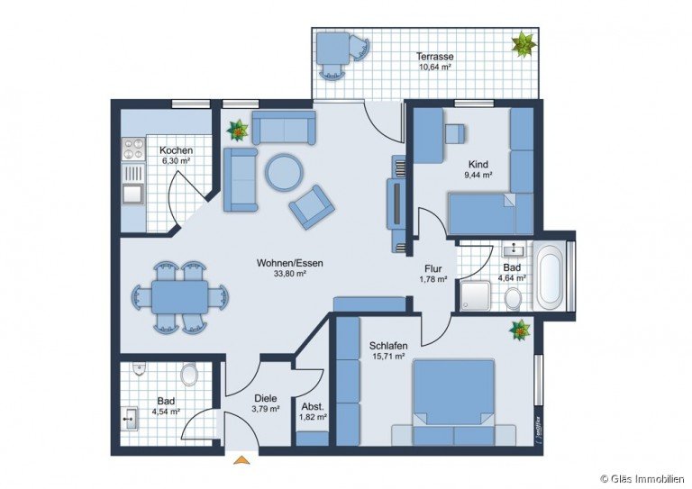 Grundriss V�lklingen / Geislautern Souterrainwohnung GEISLAUTERN - Gro�z�gige Wohnung im Souterrain einer gepflegten Wohnanlage!